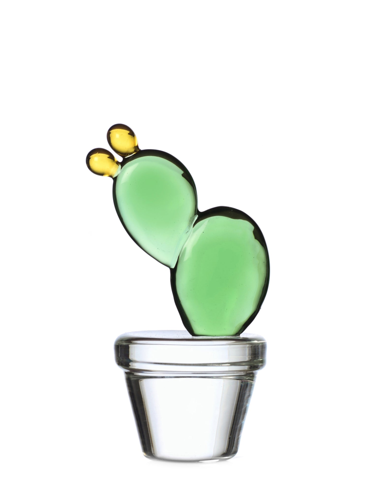 Cactus Paperweight With Flower, Desert Plants Collection
