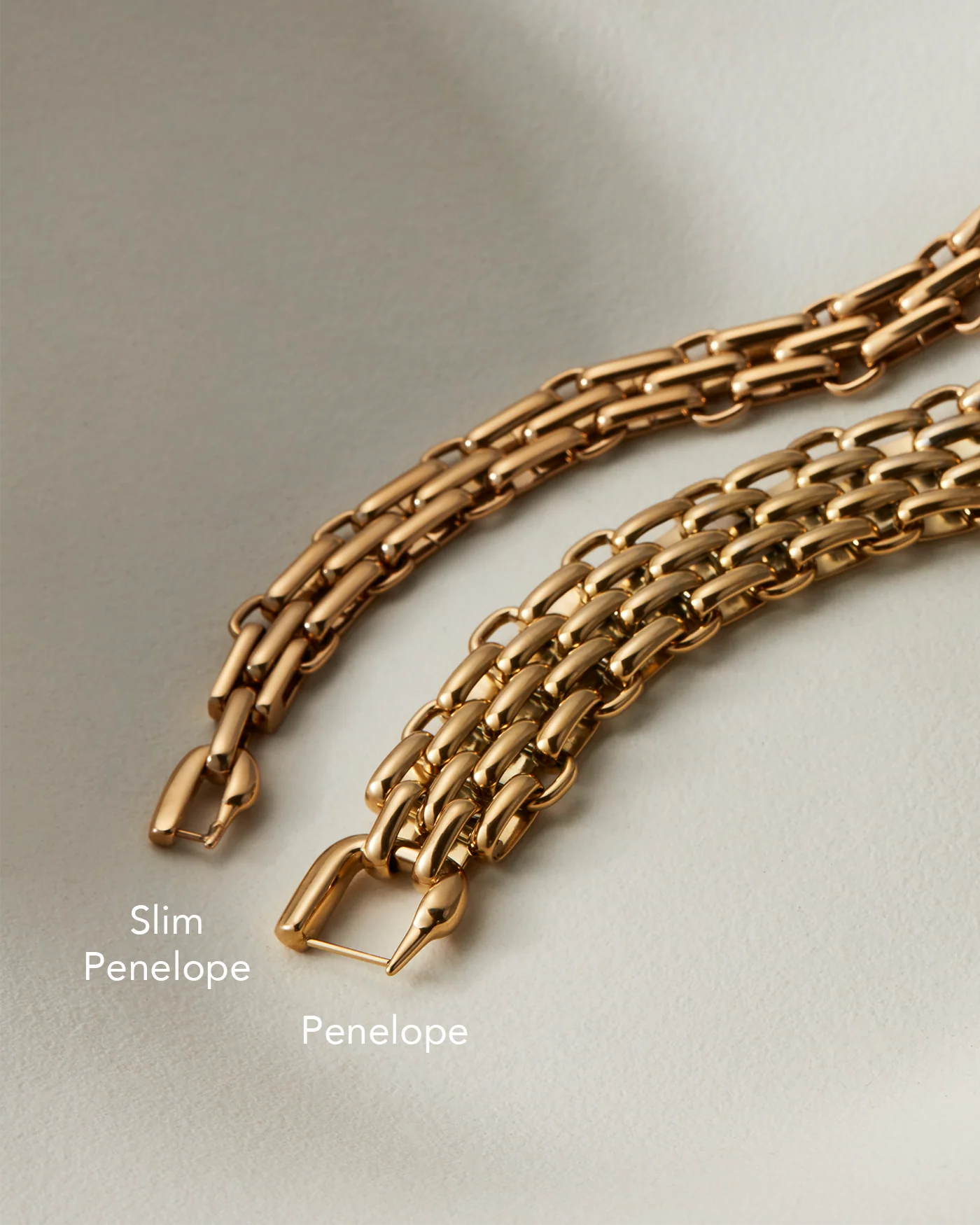 Slim Penelope Bracelet, high polish gold