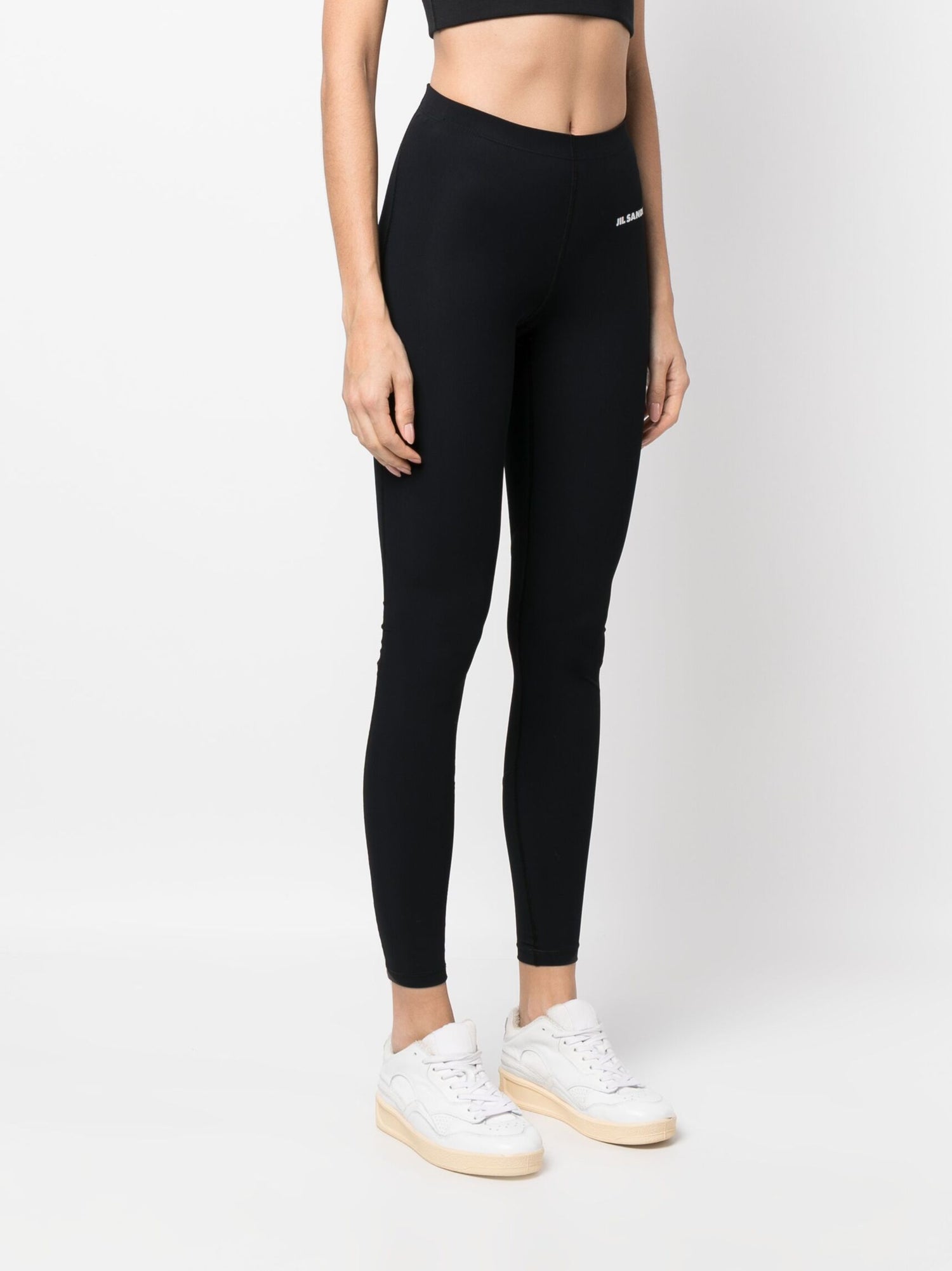 Leggings with logo, black