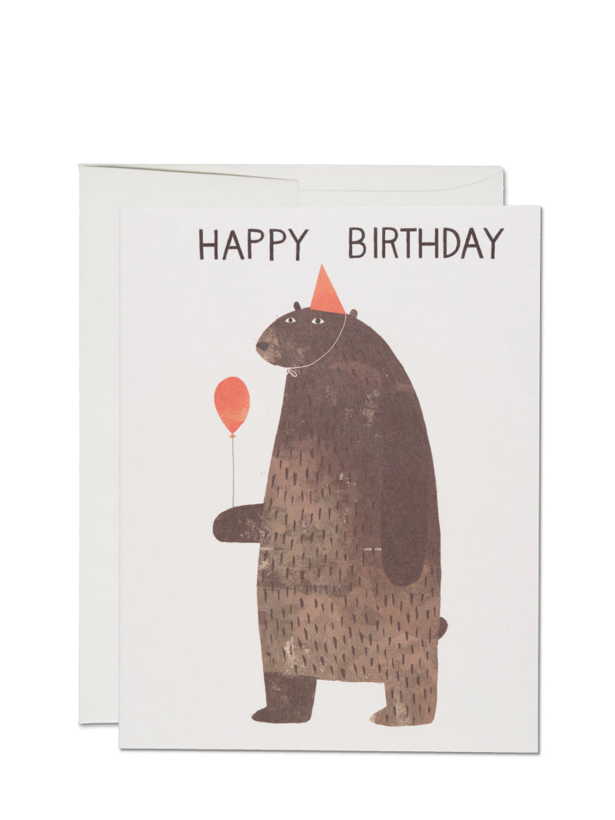 Party Bear Birthday Card