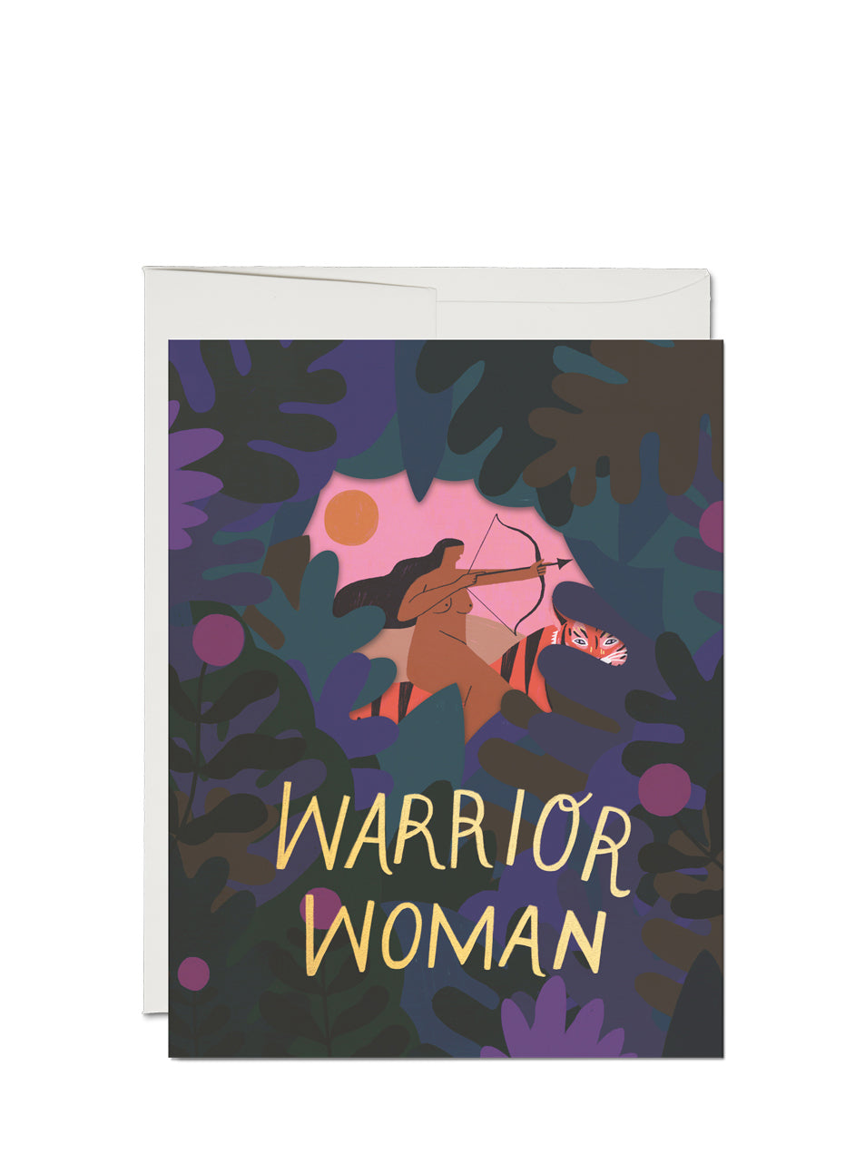 Warrior woman encouragement card