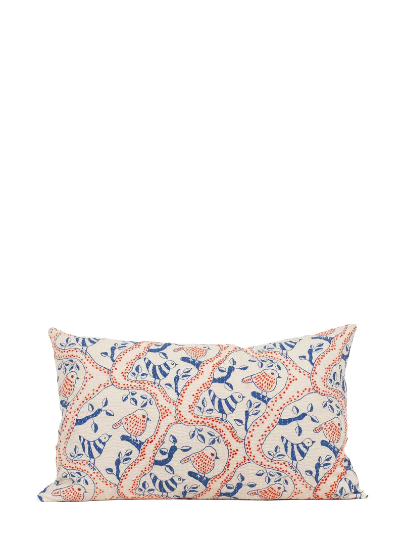 Decorative pillow with a pattern on a white background