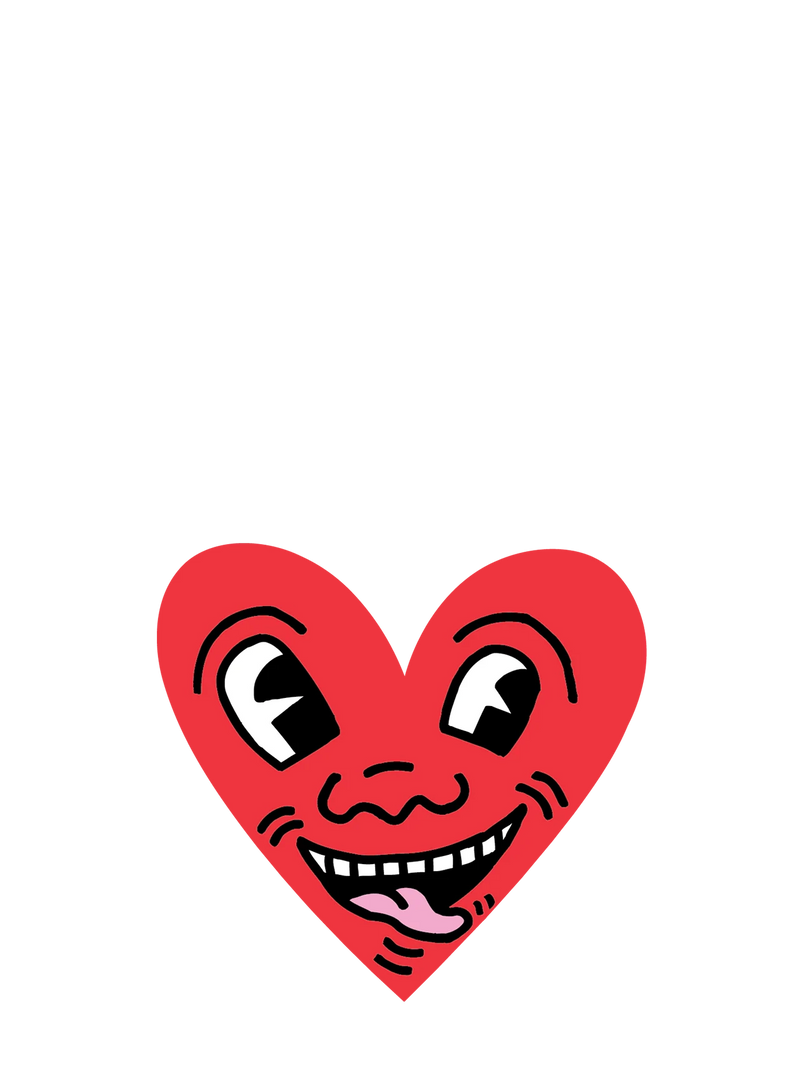 Heart by Keith Haring (Valentine’s) die cut sticker