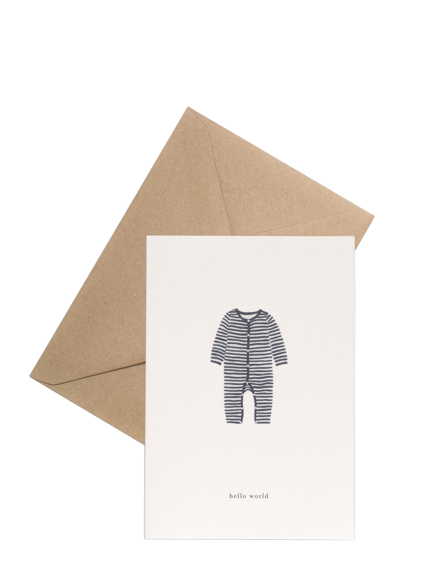 Onesie ´Hello world´, new baby card / 3 colours