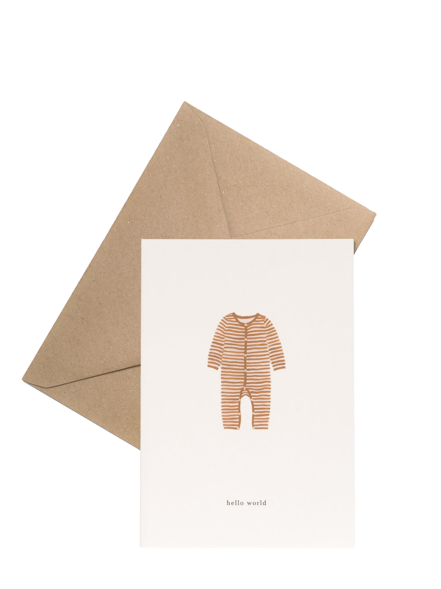Onesie (hello world) New baby Card, 3 colours