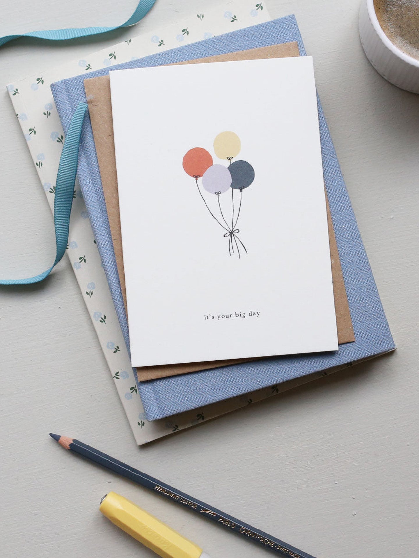 Balloons card (it's your big day) congratulations card