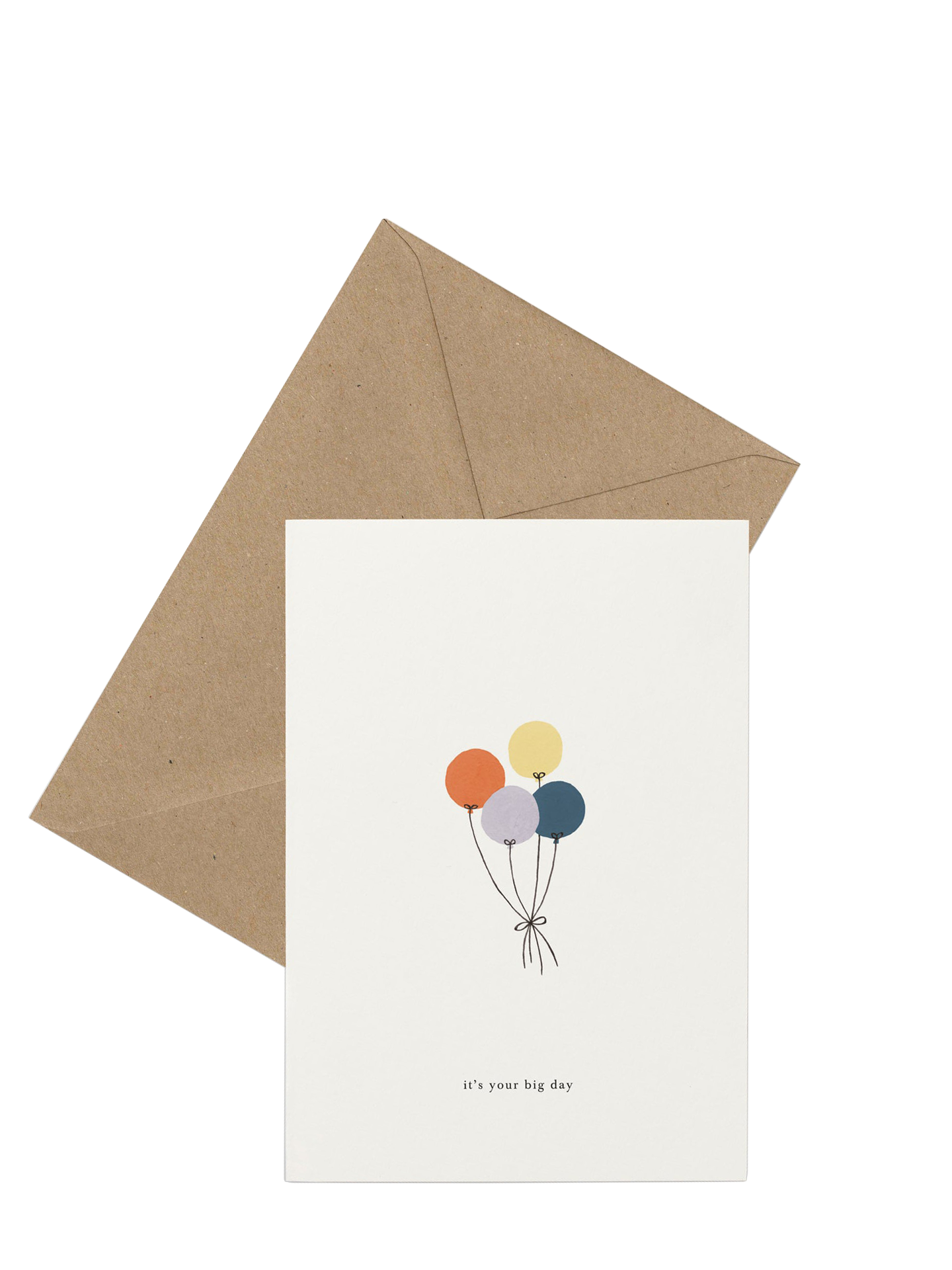 Balloons card (it's your big day) congratulations card