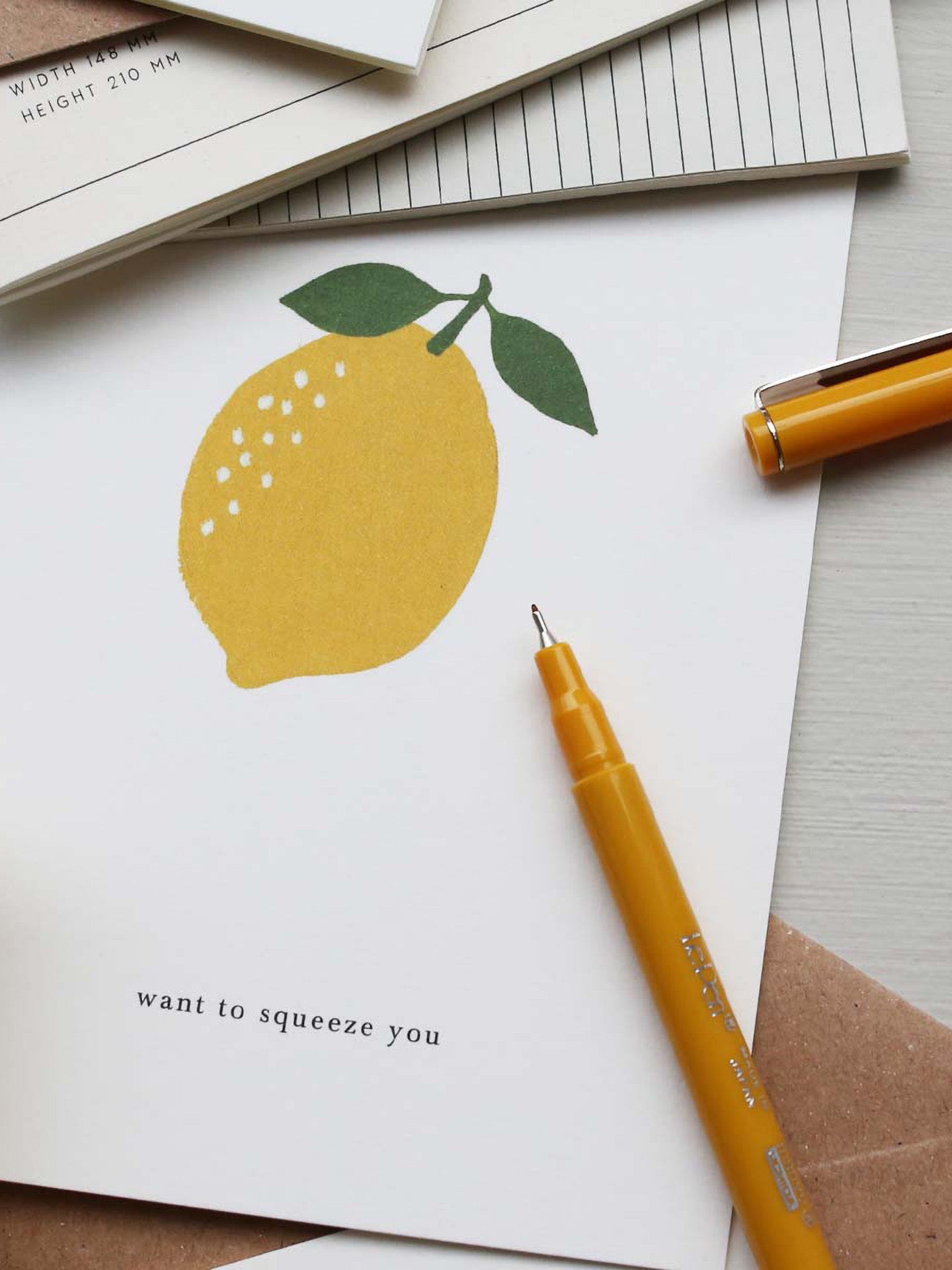 Lemon card (want to squeeze you) love card