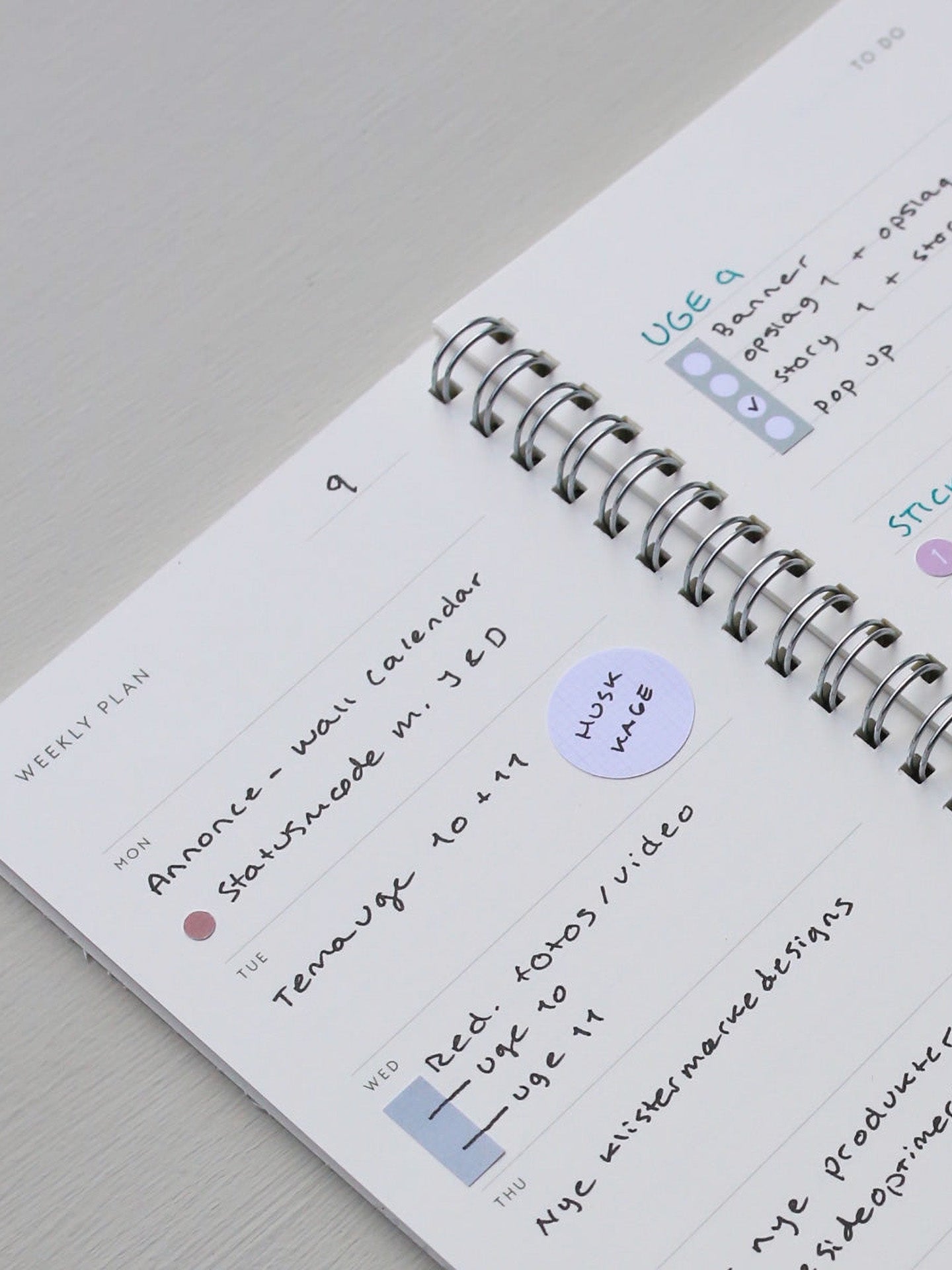 Wire-O Weekly Planner Notebook