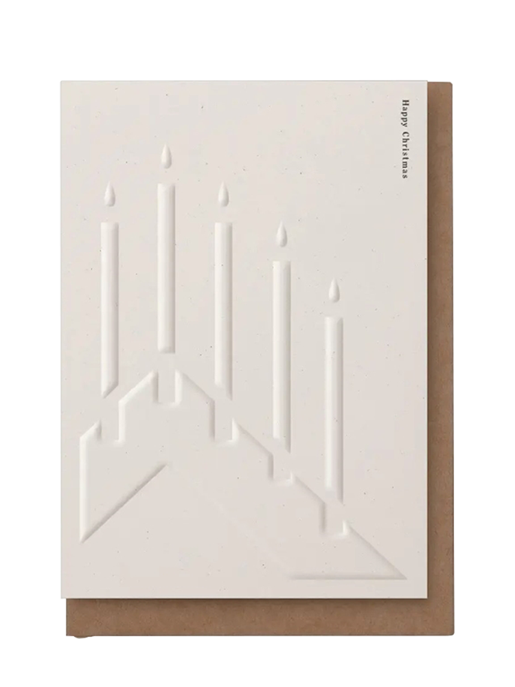 Ivory Christmas Advent card