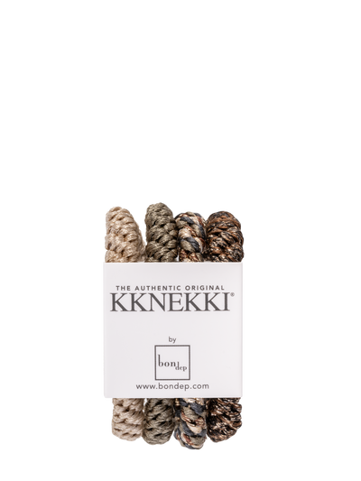 Kknekki Bundle 12, set of 4 hair ties (browns)