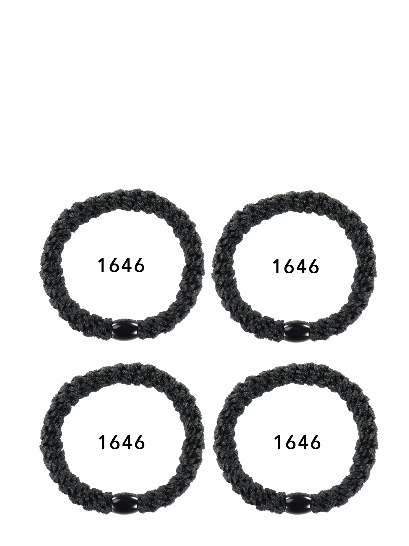 KKNEKKI Bundle 22, set of 4 hair ties (black)