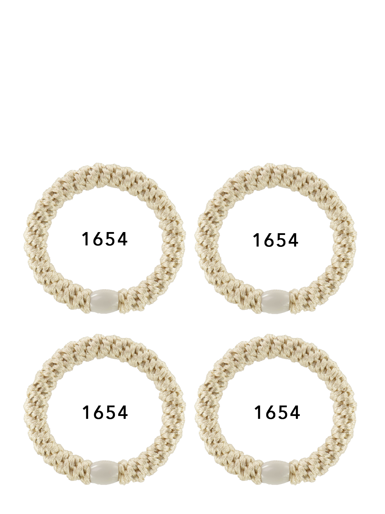 KKNEKKI Bundle 25, set of 4 hair ties (ivory)