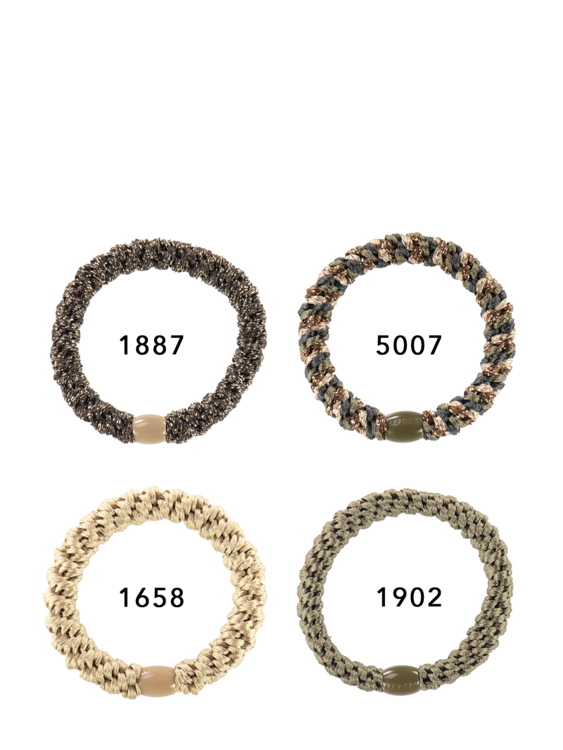 Kknekki Bundle 12, set of 4 hair ties (browns)