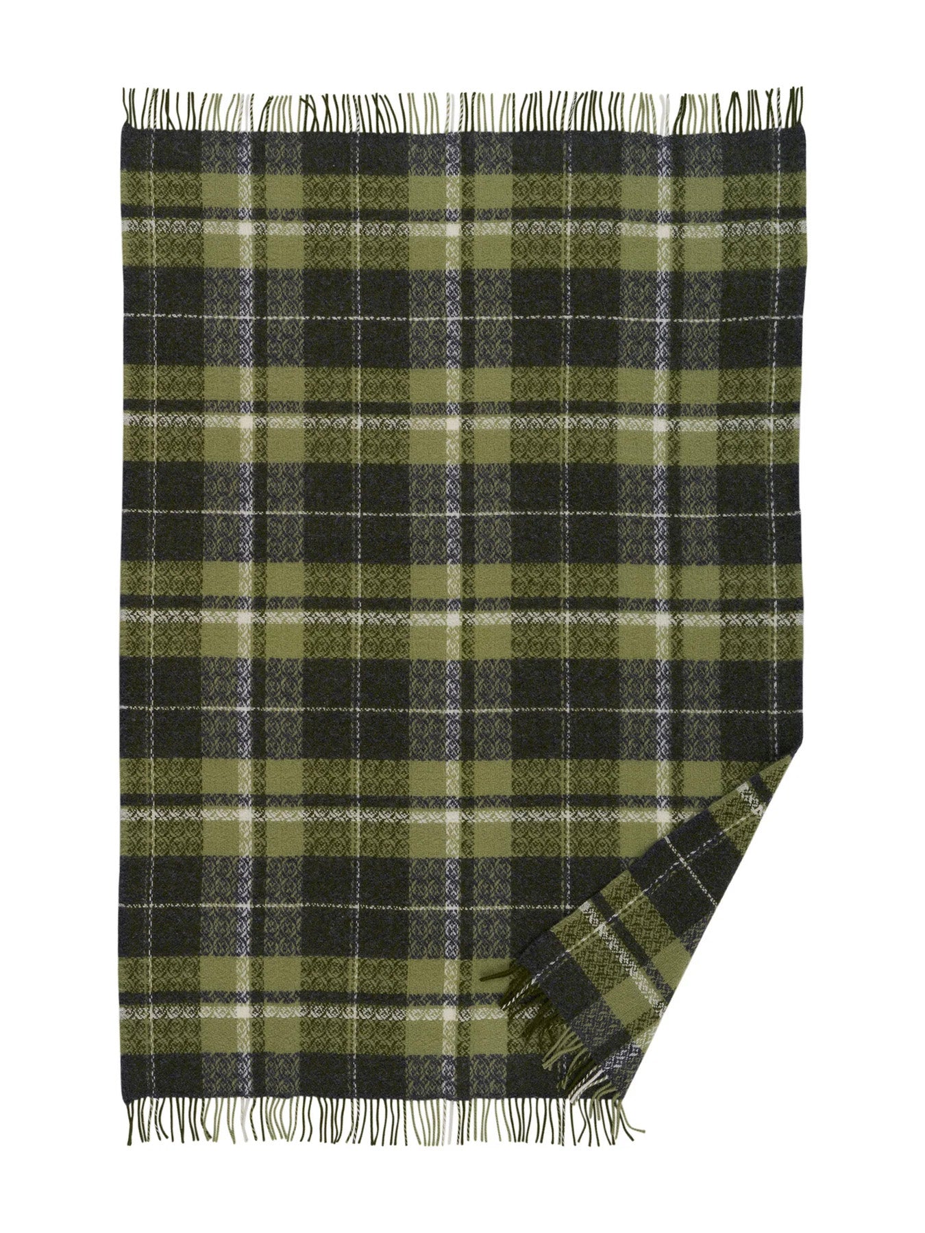 Woven Snuggle throw (130x200cm), green