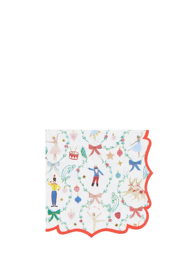 Nutcracker Ballet dinner napkins, pack of 16