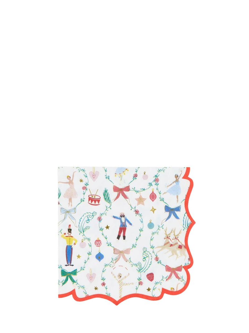 Nutcracker Ballet dinner napkins, pack of 16