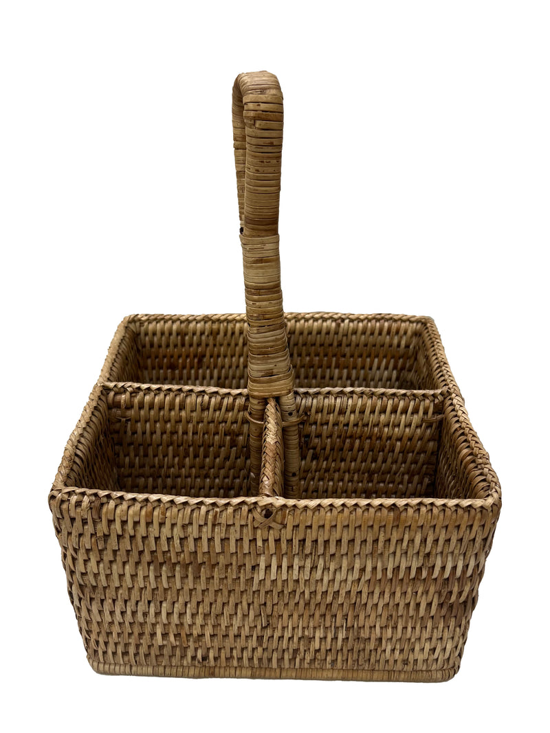 Condiments holder, rattan