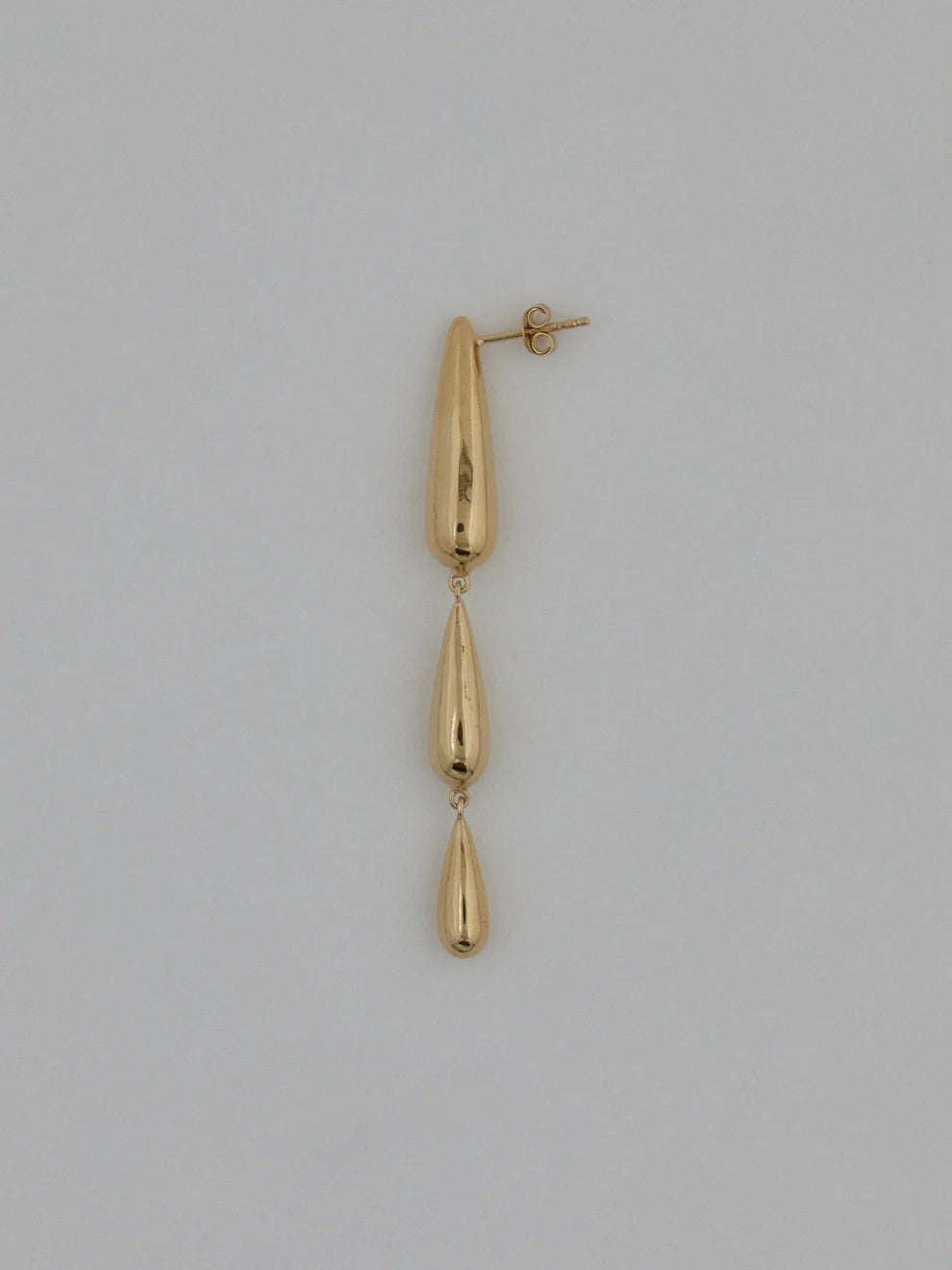 Oculus earrings, gold plated