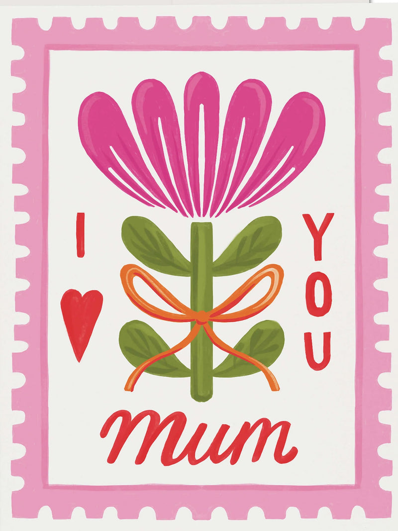 Mum Stamp, Mother's day greeting card