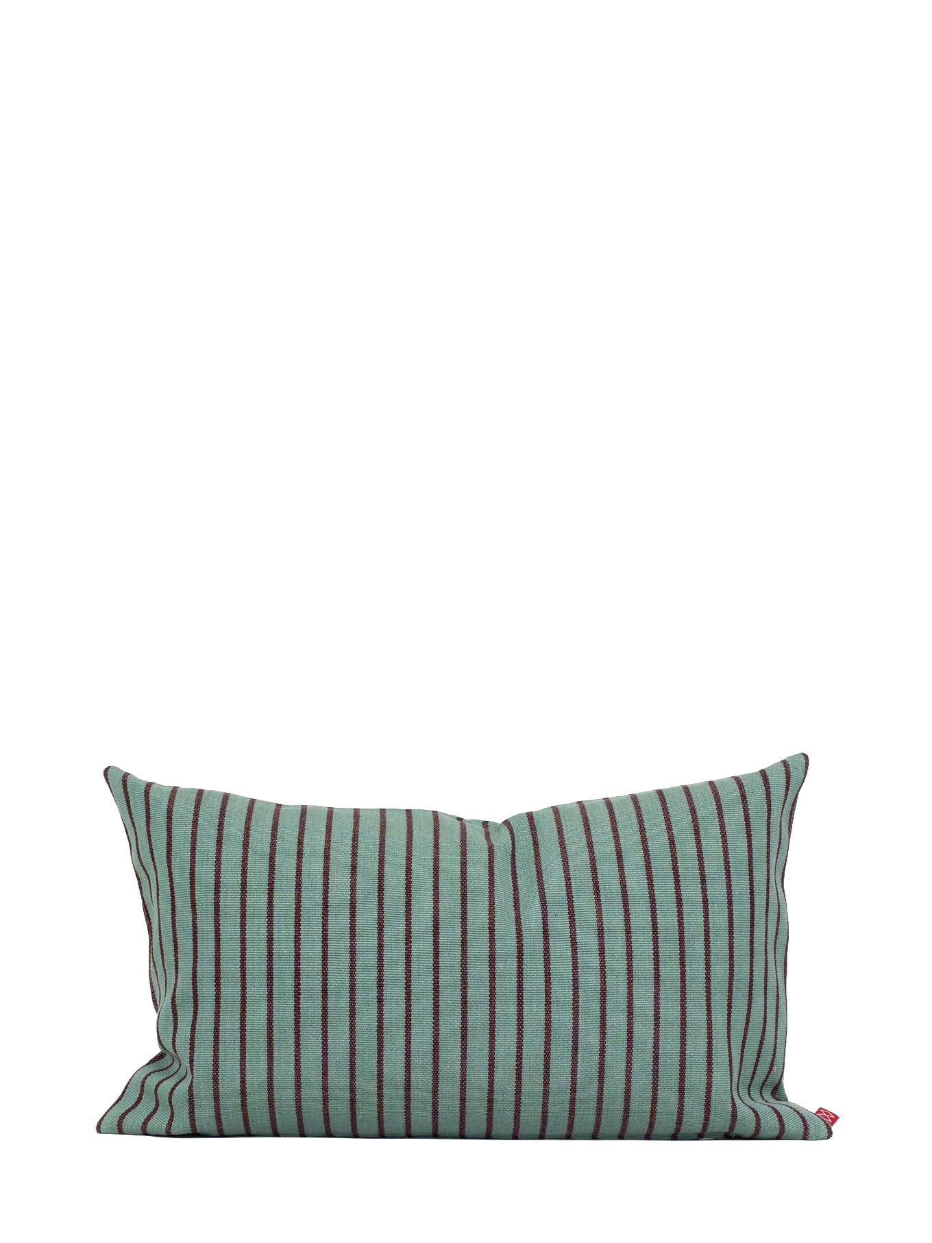 Laura small cushion cover, greyish green / wine (30x50 cm)