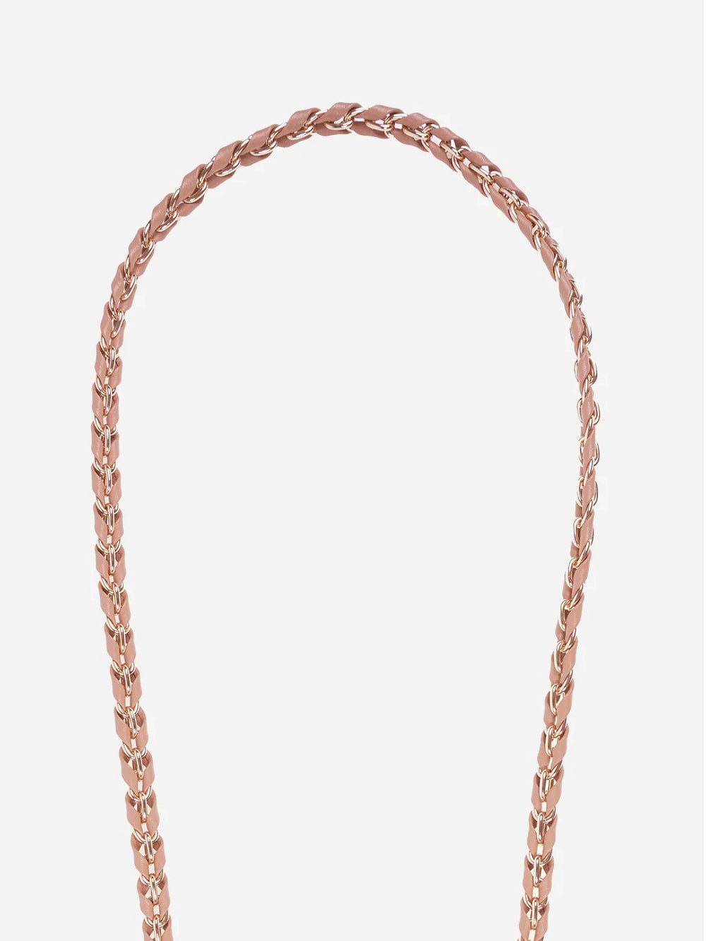 Lou crossbody phone strap, camel and gold metal