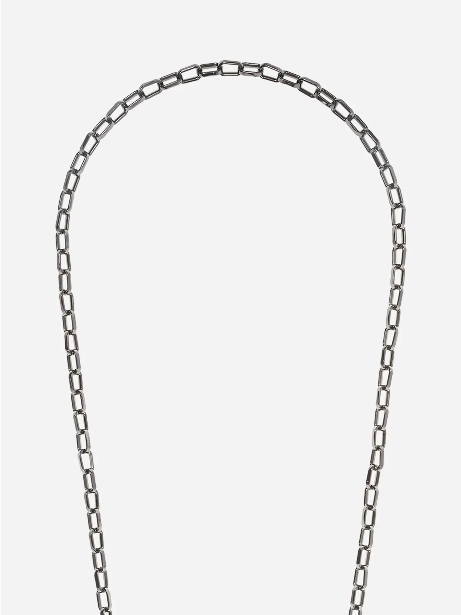 Petra crossbody phone strap, black metal