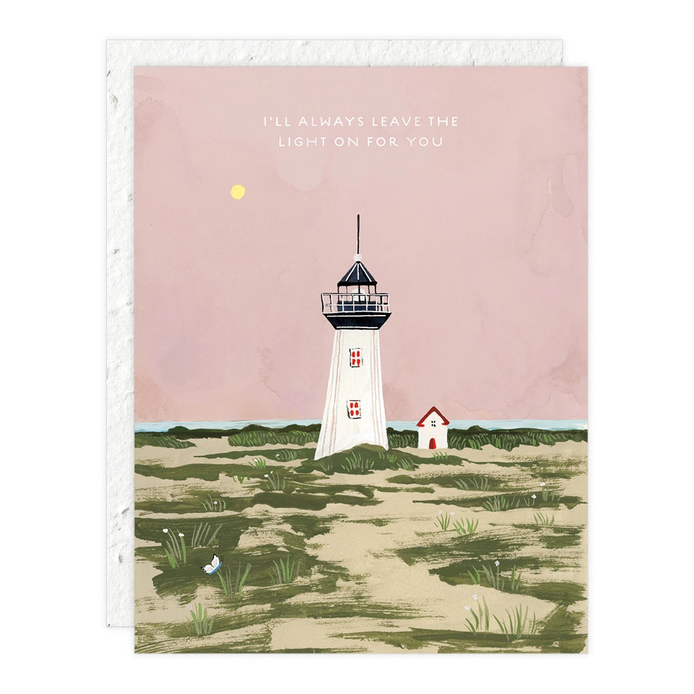 Lighthouse Love Card with plantable envelope