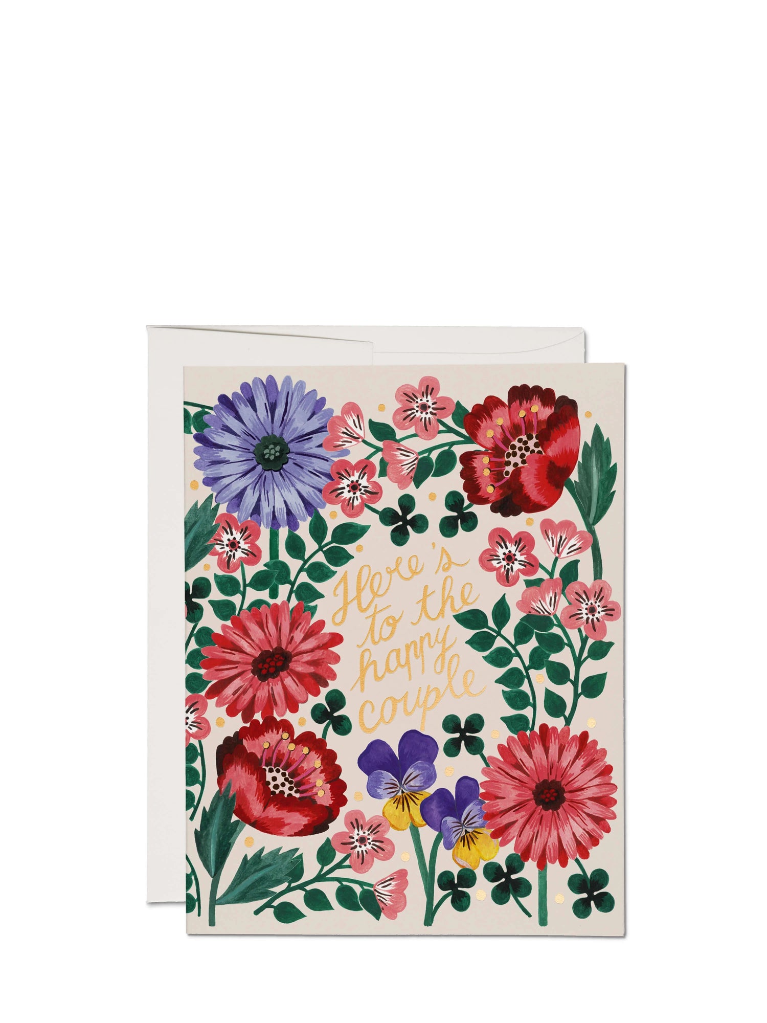 Here’s to Happy Couple, wedding & engagement card