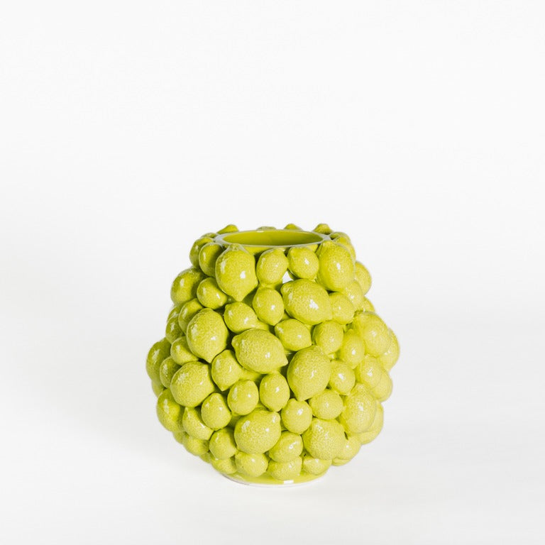 Vase citrus fruit, Light green (20x20cm)