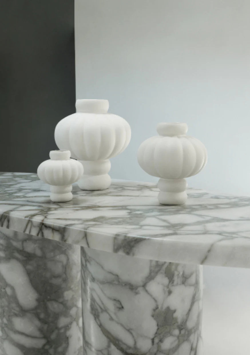 Balloon glass vase 03, clear (height 40cm)