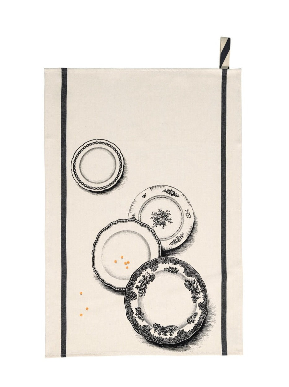 Tea towel, Arlette plates print