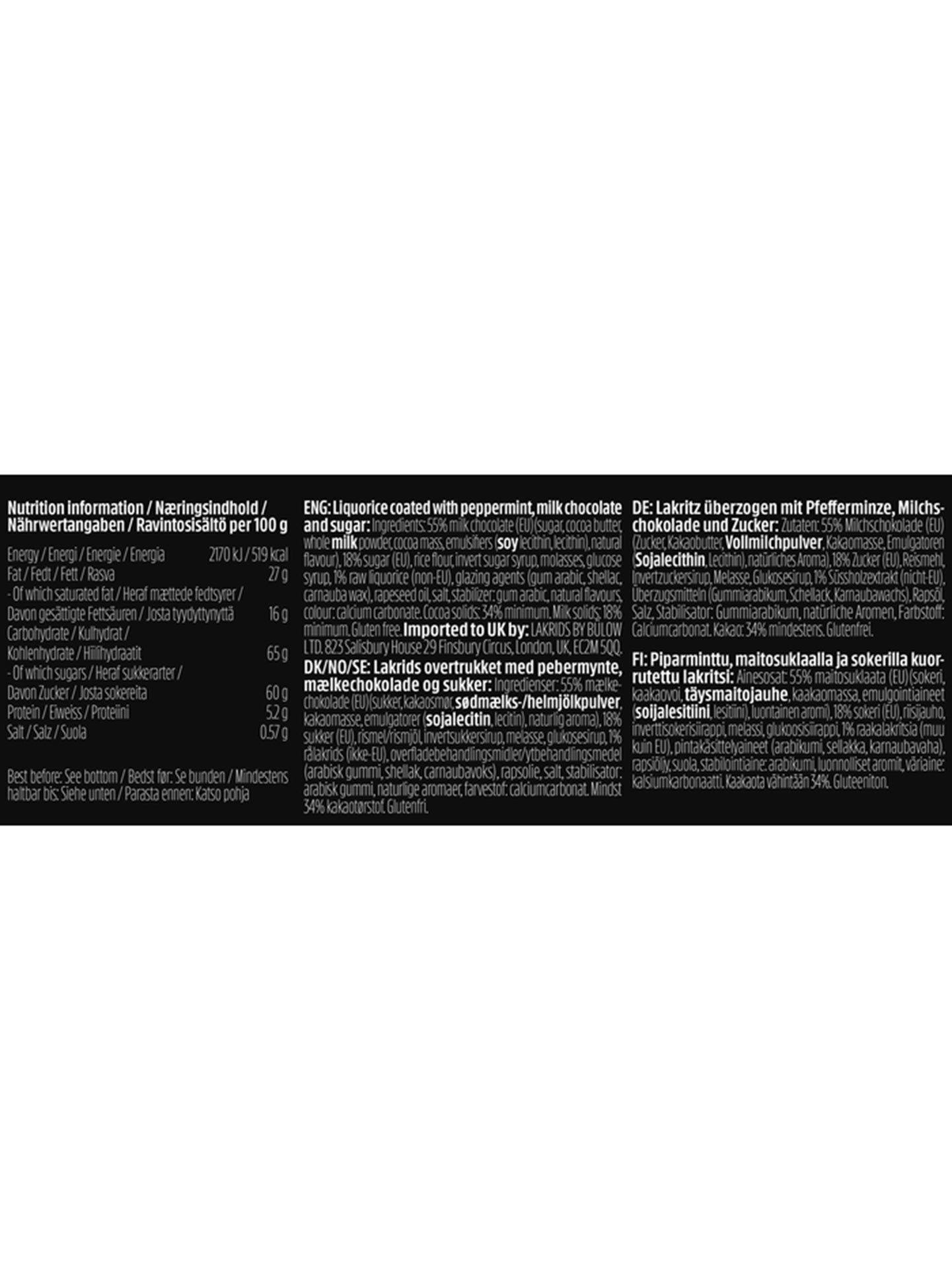 Frozen Mint liquorice, small or regular