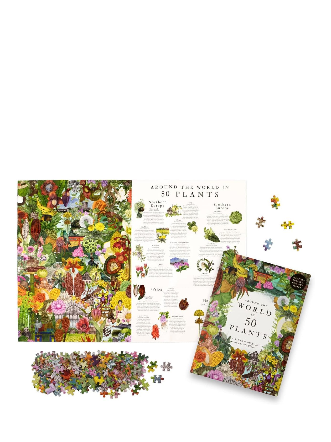 Around the World in 50 Plants, 1000 Pieces puzzle