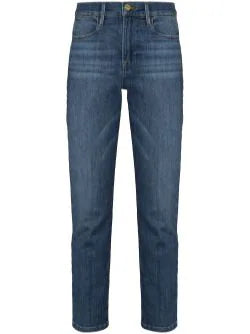 Le High straight jeans, washed blue