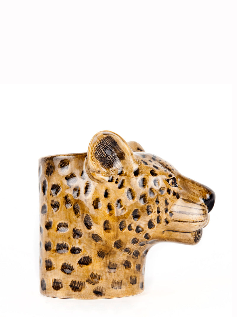Leopard pencil pot