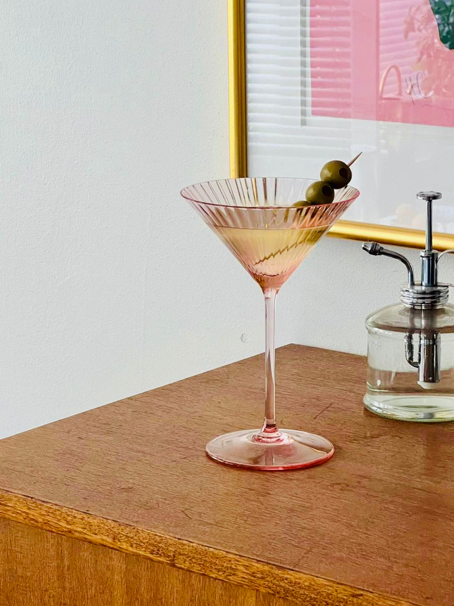 Lyon Martini glass, rosa