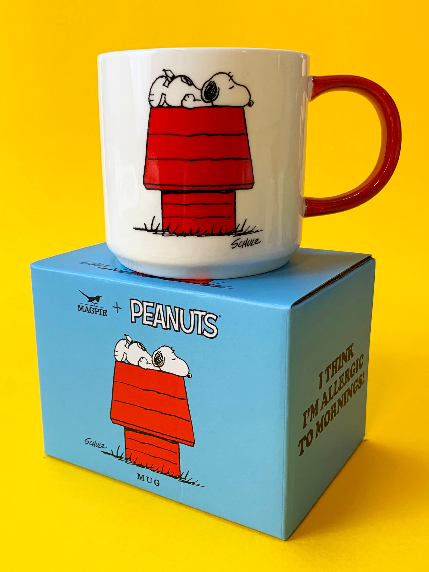 Peanuts Mug, Allergic To Mornings