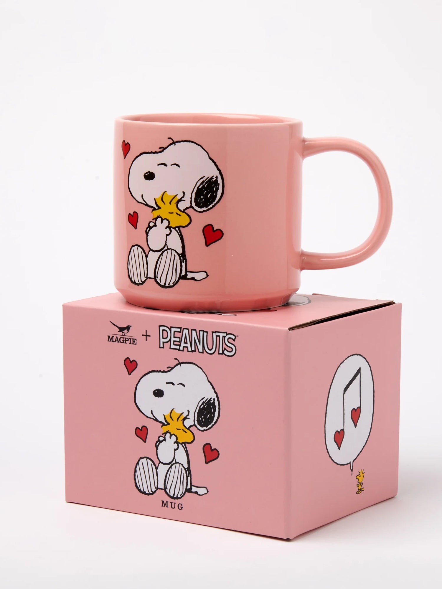 Peanuts mug love song, pink