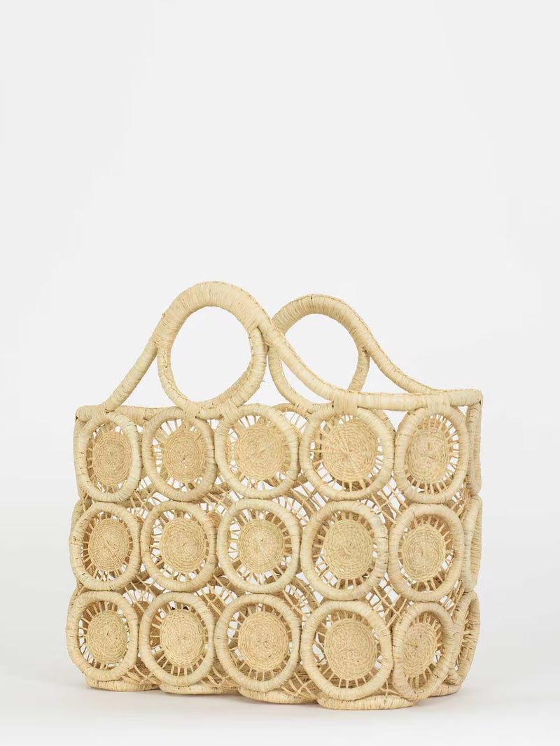 Macrame basket bag