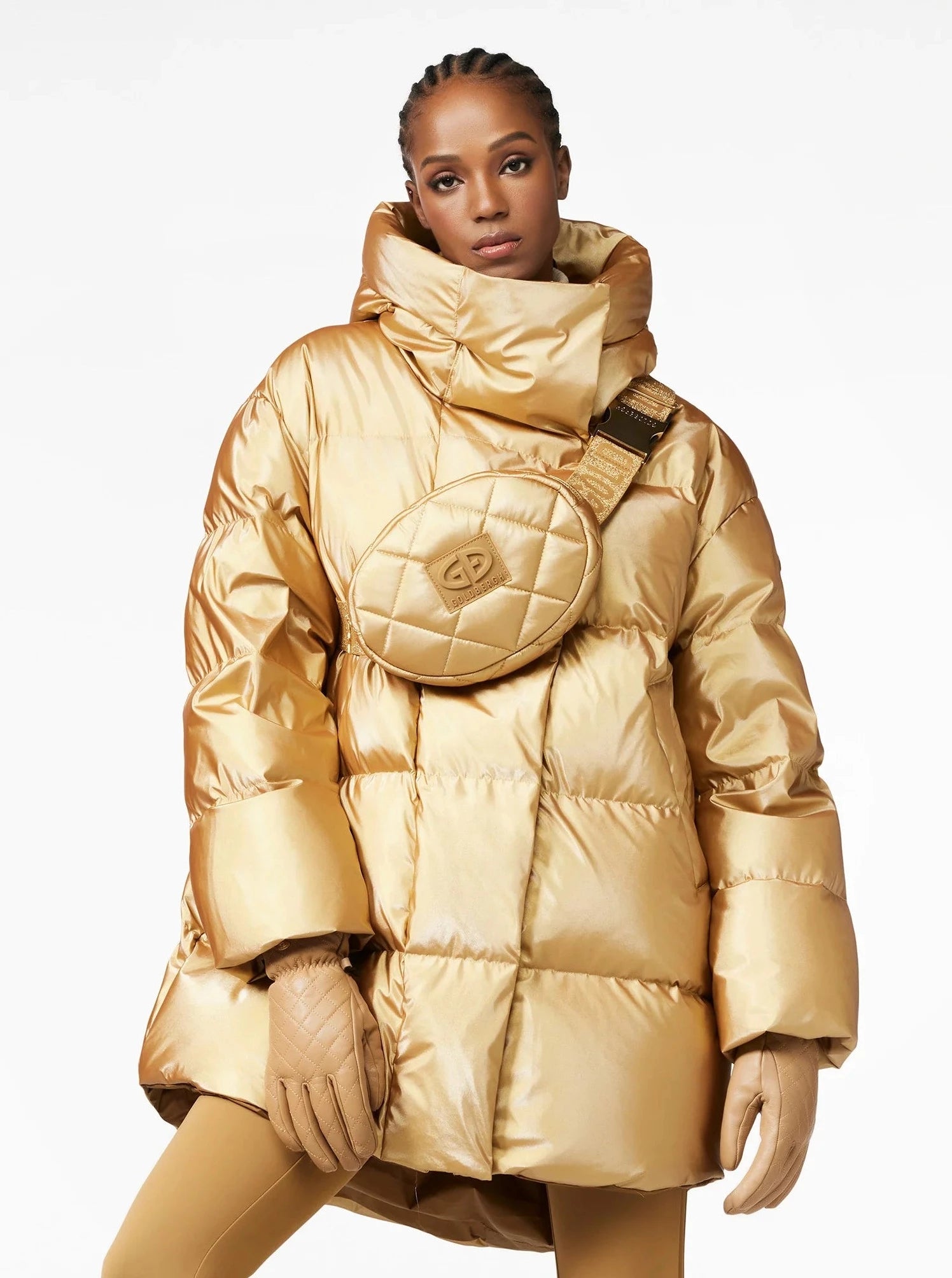 METALLIC jacket, gold