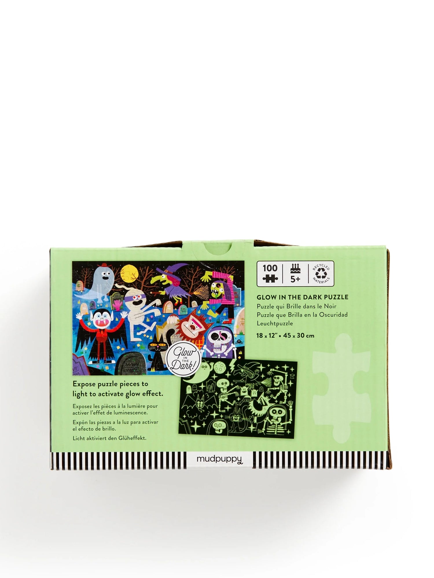 Haunted graveyard glow-in-the-dark puzzle (100 pieces)