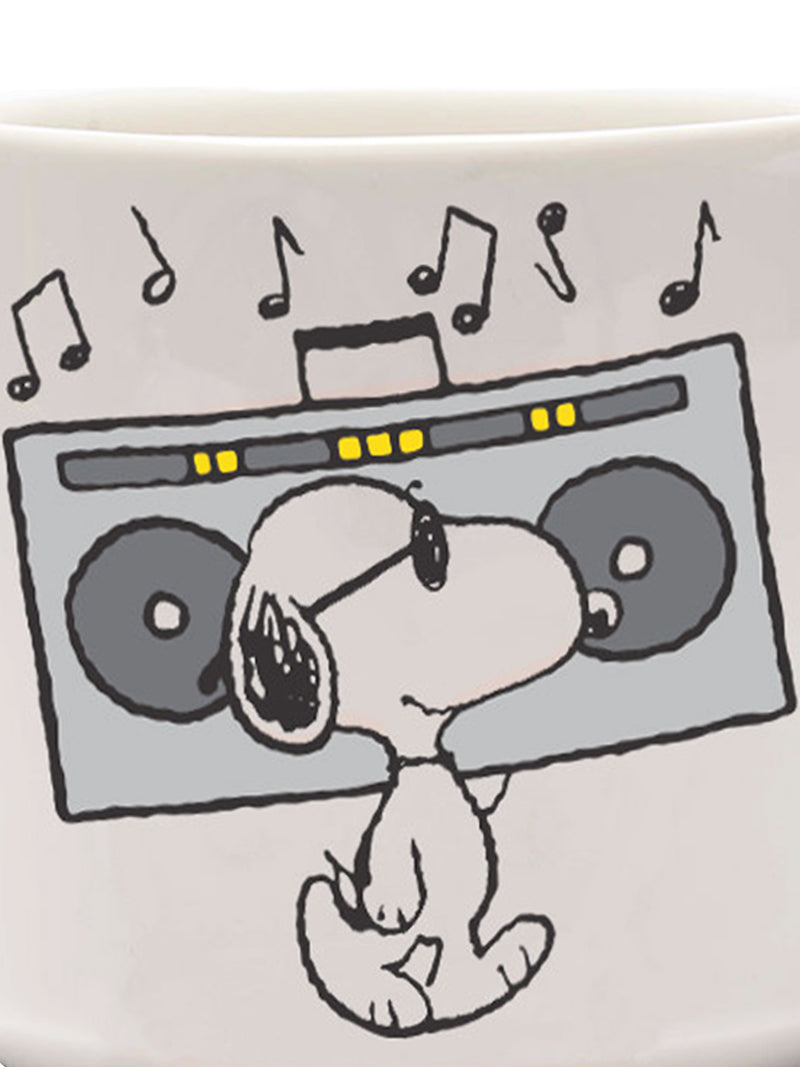 Music is life Snoopy Peanuts mug