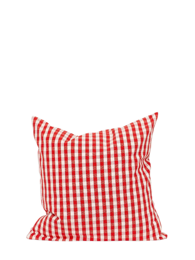 Maria cushion cover 40x40, red/offwhite gingham