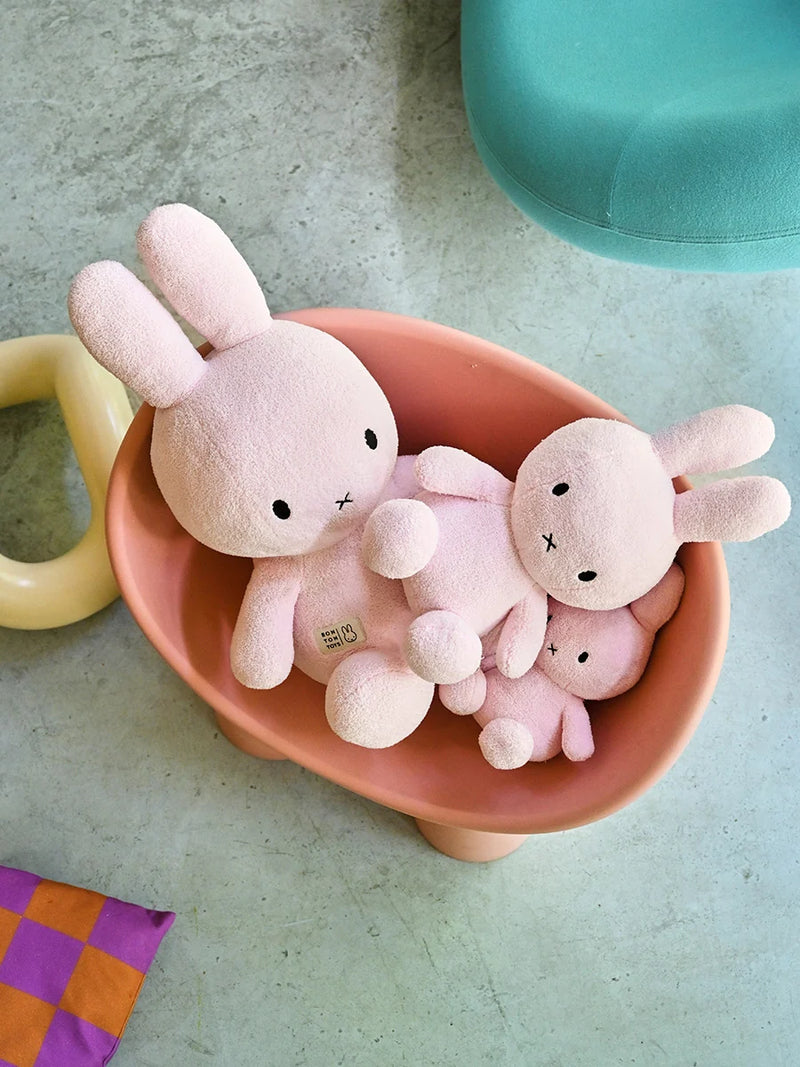 Big Miffy terry soft toy, light pink (50 cm)