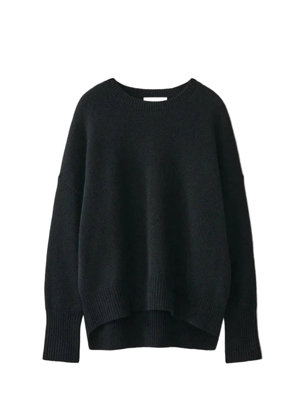 Mila cashmere sweater, black