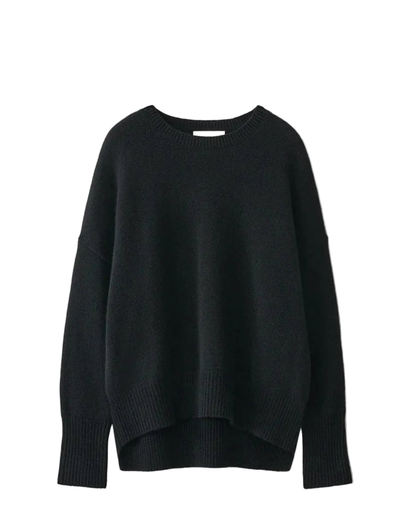 Mila cashmere sweater, black