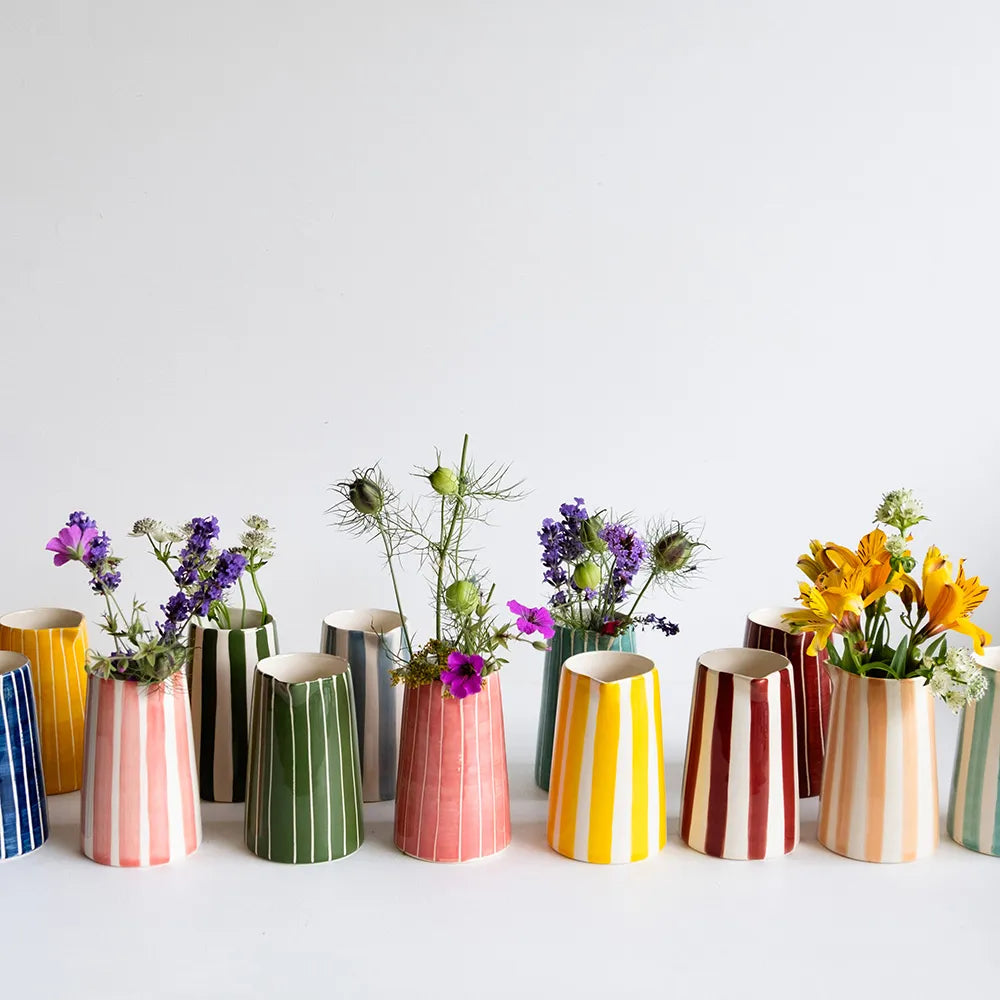 Candy stripe creamer, mint