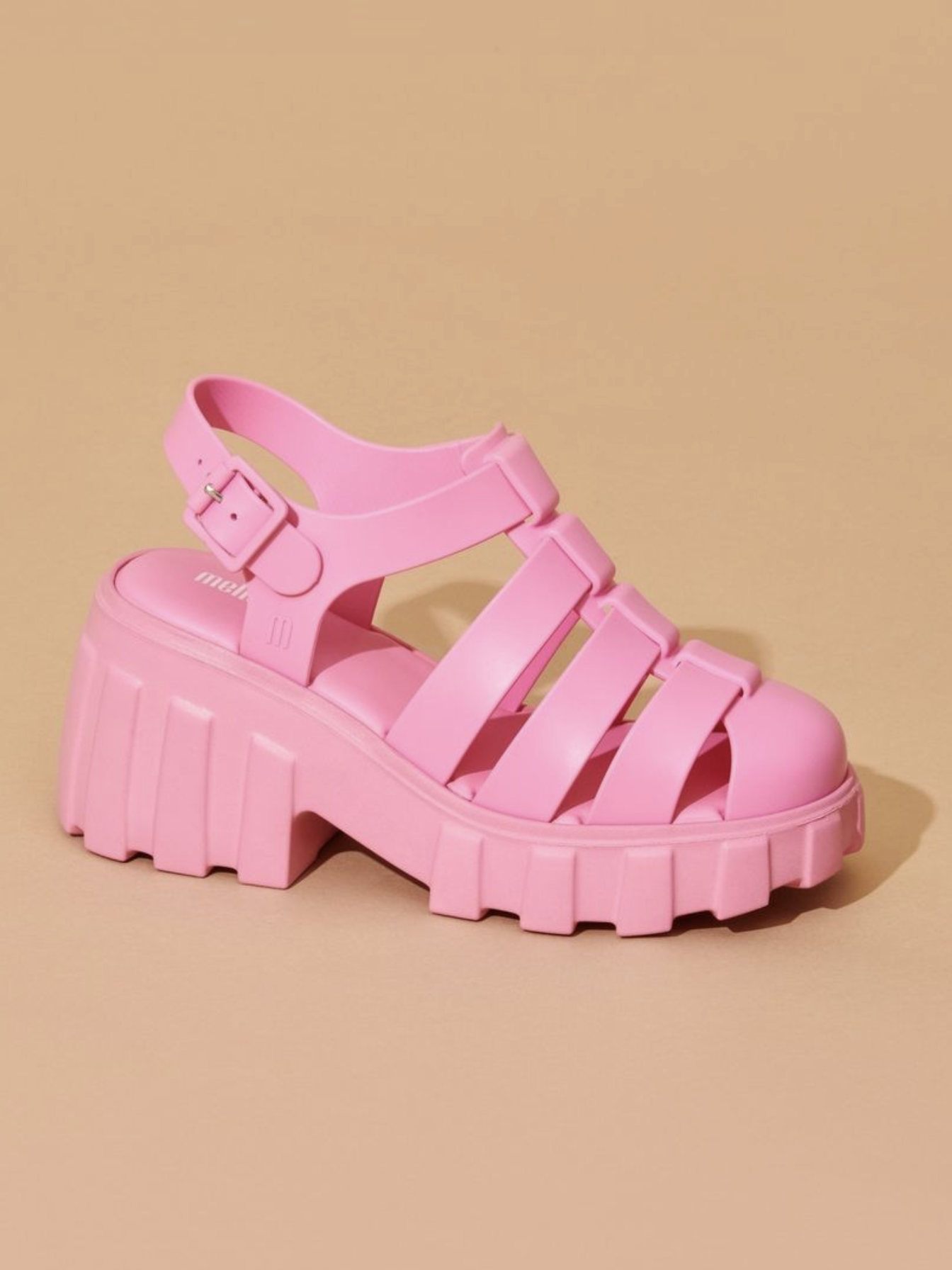 Megan platform sandals, pink