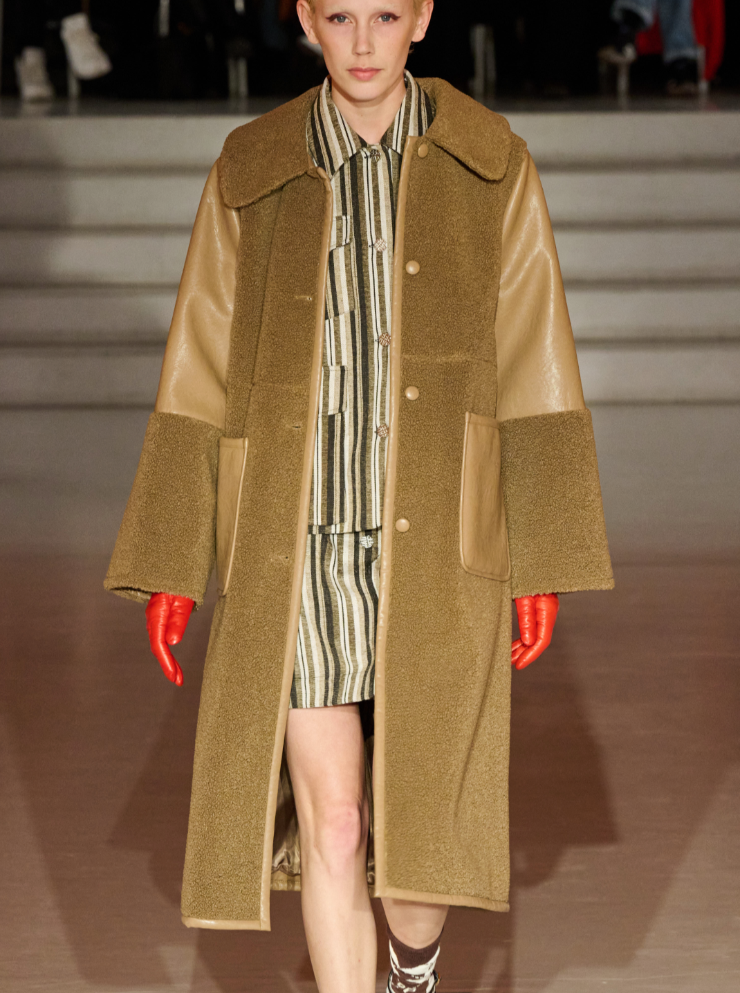 DEA coat, camel camel